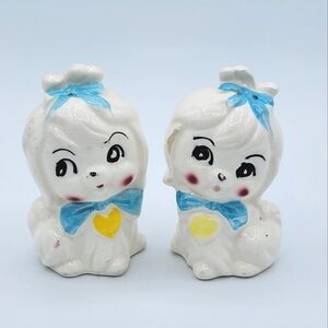 Vintage Puppy Salt & Pepper Shakers #3021